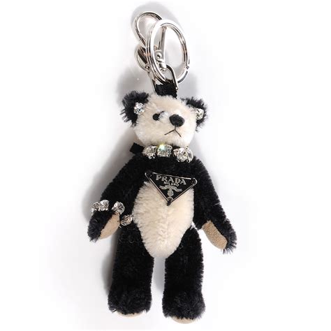 prada bear keychain sale|Prada keychains for women.